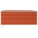 Tenda na ručno uvlačenje i roleta LED 3,5x2,5m narančasto-smeđa | shoptok.hr