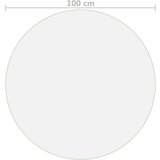 vidaXL Zaštita za stol prozirna Ø 100 cm 2 mm PVC Cijene