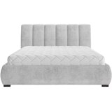 MID.YOU OBLAZINJENA POSTELJA 160 cm x 200 cm , les, tekstil, leseni material svetlo siva | Shoptok.si