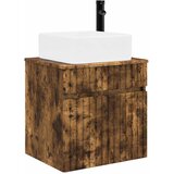 vidaXL Visoka umivalnik s police Dimljen hrast 49 x 41 x 63 cm, (5000246247) | Shoptok.si