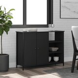 vidaXL Komoda crna 100x33x75 cm od konstruiranog drva Cijene