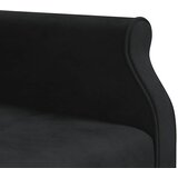  Kutna garnitura na razvlačenje crna 271x140x70 cm baršunasta | Eponuda.ba