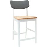  Trpezarijske stolice 2 pcs Bijelo 48 x 49 x 95 cm - bijela i prirodna | shoptok.hr