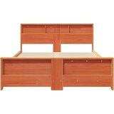  Konstrukcija postelje Voščeno rjava 150 x 200 cm Trdna borovina, (5000069981) | Shoptok.si