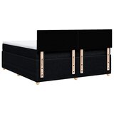  Krevet s oprugama i madracem crni 200x200 cm od tkanine | shoptok.hr