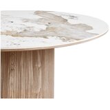 House Nordic Okrugao blagovaonski stol s pločom stola u mramornom dekoru ø 140 cm Athens – | shoptok.hr