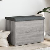  Klupa za cipele siva boja hrasta 62x42x45 cm konstruirano drvo | Eponuda.com