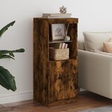  The Living Store Komoda z LED lučkami dimljen hrast 41x37x100 cm - Komoda, (21448410) Cene