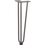 vidaXL Noge za mizo za lase 4 kosi naravno jeklo 42 cm trdno jeklo | Shoptok.si