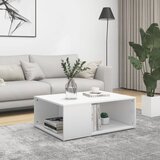 The Living Store Klubska mizica bela 90x67x33 cm iverna plošča - Klubska Mizica, (21574580) Cene