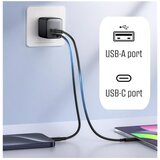 Swissten iPEAX punjač za AC220 GaN 35W (USB-C + USB-A) CRNI | shoptok.hr