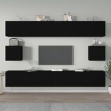 vidaXL 6-dijelni set TV ormarića crni od konstruiranog drva Cijene