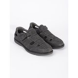 Shelvt Grey openwork loafers for men | ePonuda.com