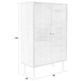White Label Rjava omarica v orehovem dekorju 80x130x40 cm Stripes – | Shoptok.si