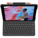 Logitech Slim Folio for iPad (7th, 8th, & 9th gen) - BT - GRAPHITE - UK - 920-009480 | Shoptok.si