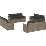  12-dijelni set vrtnih sofa od poliratana s jastucima sivi | shoptok.hr