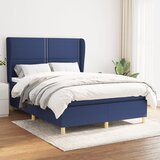The Living Store Box spring postelja z vzmetnico modra 140x190 cm blago - Box Spring Postelja, (21513966) Cene