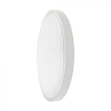 V-tac Okrogla LED stropna svetilka s senzorjem in belo obrobo 24W 4000K IP44, (21643752) | Shoptok.si