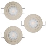 Eglo 902268 - komplet 3x led ugradnih reflektora barranco LED/4,8W/230V hrom | Eponuda.com