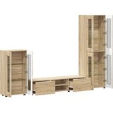  Set TV komoda FLORIN 3 pcs Sonoma hrast Konstruirano drvo | Eponuda.com