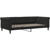  Dnevni krevet s madracem crni 100 x 200 cm baršunasti | shoptok.hr