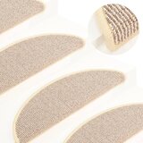 vidaXL Preproge za stopnice 15 kosov bele in rjave 56x17x3 cm | Shoptok.si