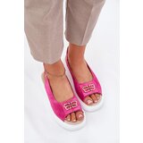 S. BARSKI Women's Suede Sandals With Gold Detail S.Barski GR51-604 Fuchsia | Shoptok.si