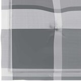 Sklopive vrtne stolice s jastucima 6 kom od masivne tikovine - Sivi karirani uzorak 6 Bez naslona za ruke 1 | shoptok.hr