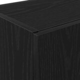 vidaXL Kuhinjska omara Črna bukovina 60x50x180 cm Inženirski les | Shoptok.si