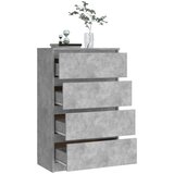  Komoda betonsko siva 60x35x98,5 cm konstruiran les, (20621232) | Shoptok.si