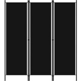 vidaXL Paravan 3-delni črn 150x180 cm | Shoptok.si
