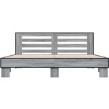  Okvir za krevet boja hrasta 200x200cm konstruirano drvo i metal | shoptok.hr