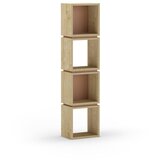 Marckeric Ciglasta/u prirodnoj boji biblioteka u dekoru hrasta 32x133 cm Lofty – | shoptok.hr
