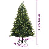  Umjetno božićno drvce sa šarkama i stalkom 180 cm | shoptok.hr