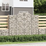  Lučne gabionske košare 12kom 200x50x160/180cm pocinčano željezo | shoptok.hr