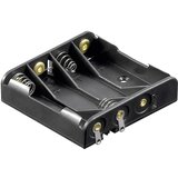 Goobay 12468 nosilec baterij 4x Micro (AAA) spajkalni priklop (D x Š x V) 52 x 49 x 13mm Držalo za baterije L za 4 Micro baterije (D x Š x V) 52 x 49, (20641765) | Shoptok.si