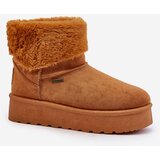 Big Star Platform snow boots with fur Big Star OO274A106 Camel | Shoptok.si