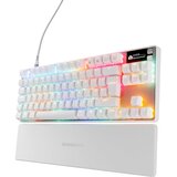 Steel Series Apex Pro TKL Gen 3 brezžična igralna tipkovnica bele barve z magnetnimi stikali in UK postavitvijo QWERTY | Shoptok.si