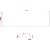 Step treads 4 kom. 80 x 25 x 2 cm Smeđa Čvrsto drvo bukve | shoptok.hr
