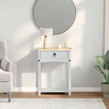 Konzolni stol Bijelo 55 x 35 x 73 cm Čvrsto borovo drvo - Bijelo