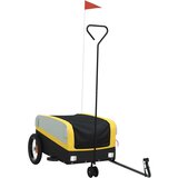 Prikolica za bicikl crno-žuta 30 kg željezna | shoptok.hr
