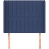  Uzglavlje s ušima plavi 93x16x118/128 cm od tkanine | shoptok.hr