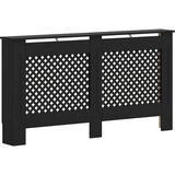  Pokrov za radijator crni 152 x 19 x 81,5 cm MDF | shoptok.hr
