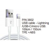 USB KABAL TIP C 100CM PN3802  USB KABAL TIP C 100CM PN3802 Slike