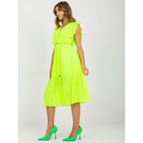 Italy Moda Dress-DHJ-SK-1155.85-fluo yellow | Shoptok.si