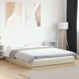  Okvir za krevet boja hrasta 120x190 cm od konstruiranog drva | shoptok.hr