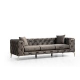 Balcab Home Tamno siva baršunasti sofa 237 cm Como – Cijene