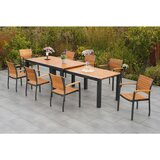 Gardenson VRTNA MIZA les, kovina barve grafita, naravne barve | Shoptok.si