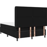 vidaXL Box spring postelja z vzmetnico črna 140x190 cm tkanina, (22050001) | Shoptok.si