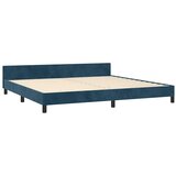  Okvir za krevet bez madraca tamnoplavi 200x200 cm baršunasti | shoptok.hr